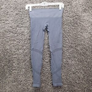 HIIT Leggings Women Small Gray Athletic Athleisure Stretch Yoga Pants Gym Wear